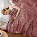 Bedsure Queen Blanket For Bed - Super Soft Cozy Blankets For Women, Cute Large Fall Blanket For Girls, Pink, 90X90 Inches