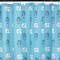 College Covers Everything Comfy North Carolina Tar Heels Bright And Colorful Shower Curtain Cover 70 ' X 72 '