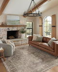 Loloi Magnolia Home by Joanna Gaines x Millie Charcoal/Dove 2-7 x 12-0 Runner Rug