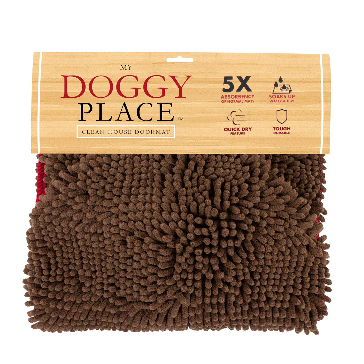My Doggy Place Dog Towel - Super Absorbent Microfiber Towel with Hand Pockets - Dog Bathing Supplies - Quick Dry Shammy Towel - 