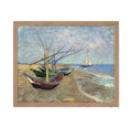 Poster Master Vintage Van Gogh Poster - Retro Impressionism Print - Gift for Artist, Captain - Fishing Boats at Saintes Maries d