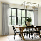 Twopages Fog Linen Pinch Pleat Curtain For Living Room, Window Treatment Curtain Panel Double Layer Light Filtering Room Darkeni