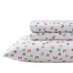 Eddie Bauer Kids - Twin Sheets, Stain Resistant Kids Bedding, Ideal For Toddler Bedding Set (Sunnyvale Rainbow White, Twin)