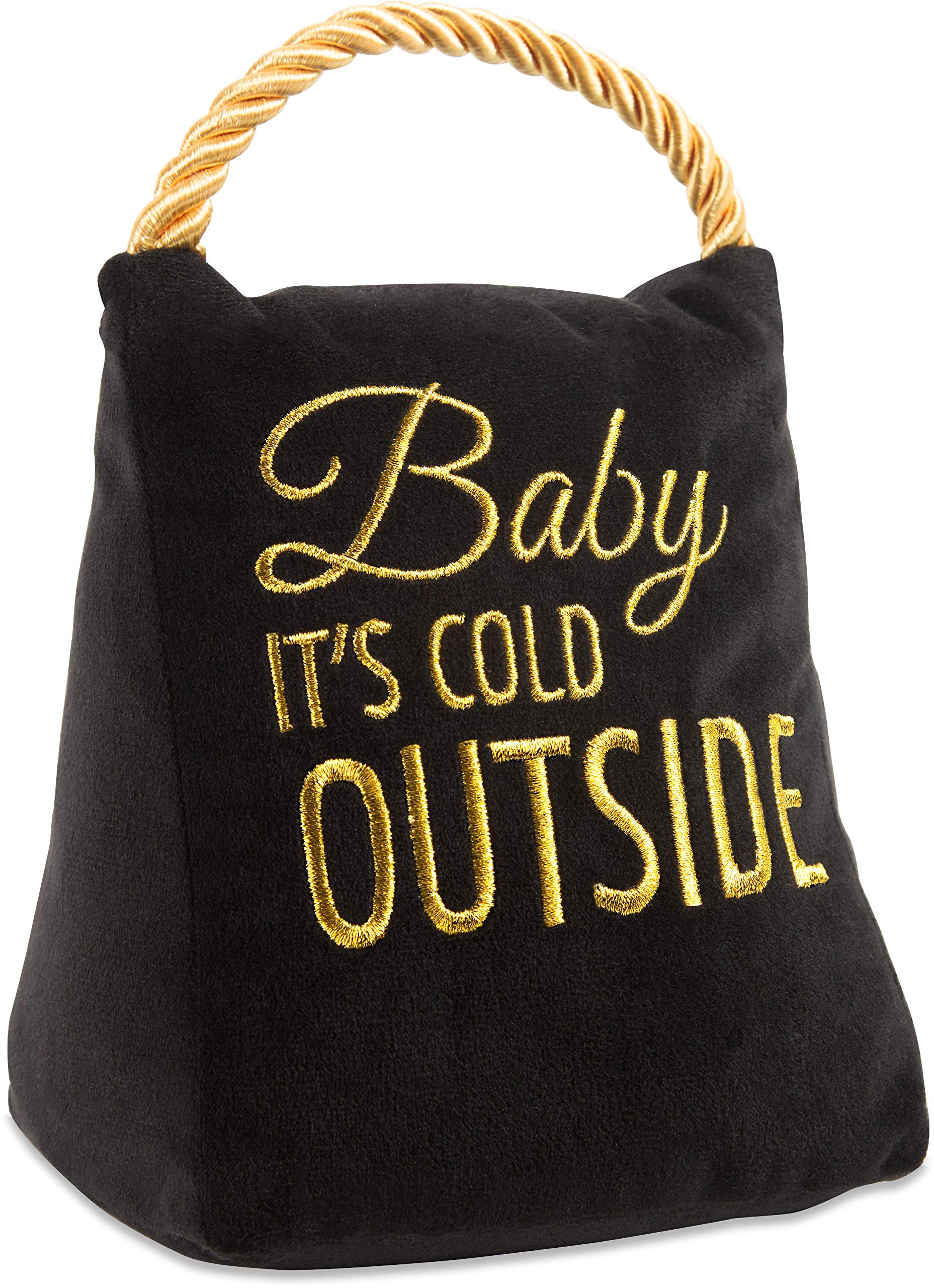 Pavilion Gift 72273 Baby It'S Cold Outside- Velvet Tall-2 Pounds Door Stopper, 6', Black