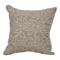Blazing Needles Square Polyester Jacquard Throw Pillow, 17", Florian Camel