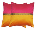 Durable Dupian Silk Plain Colour Decorative Square Throw Pillow Cover Cushion Case Sofa Chair Seat Pillowcase 16 X 16 Inches Set
