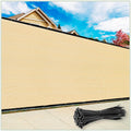 ColourTree Customized Size Fence Screen Privacy Screen Beige 4 x 198 - Commercial Grade 170 GSM - Heavy Duty - 3 Years Warrant