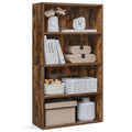 Vasagle Bookshelf, 23.6 Inches Wide, 4-Tier Open Bookcase With Adjustable Storage Shelves, Floor Standing Unit, Rustic Brown Ulbc164X01