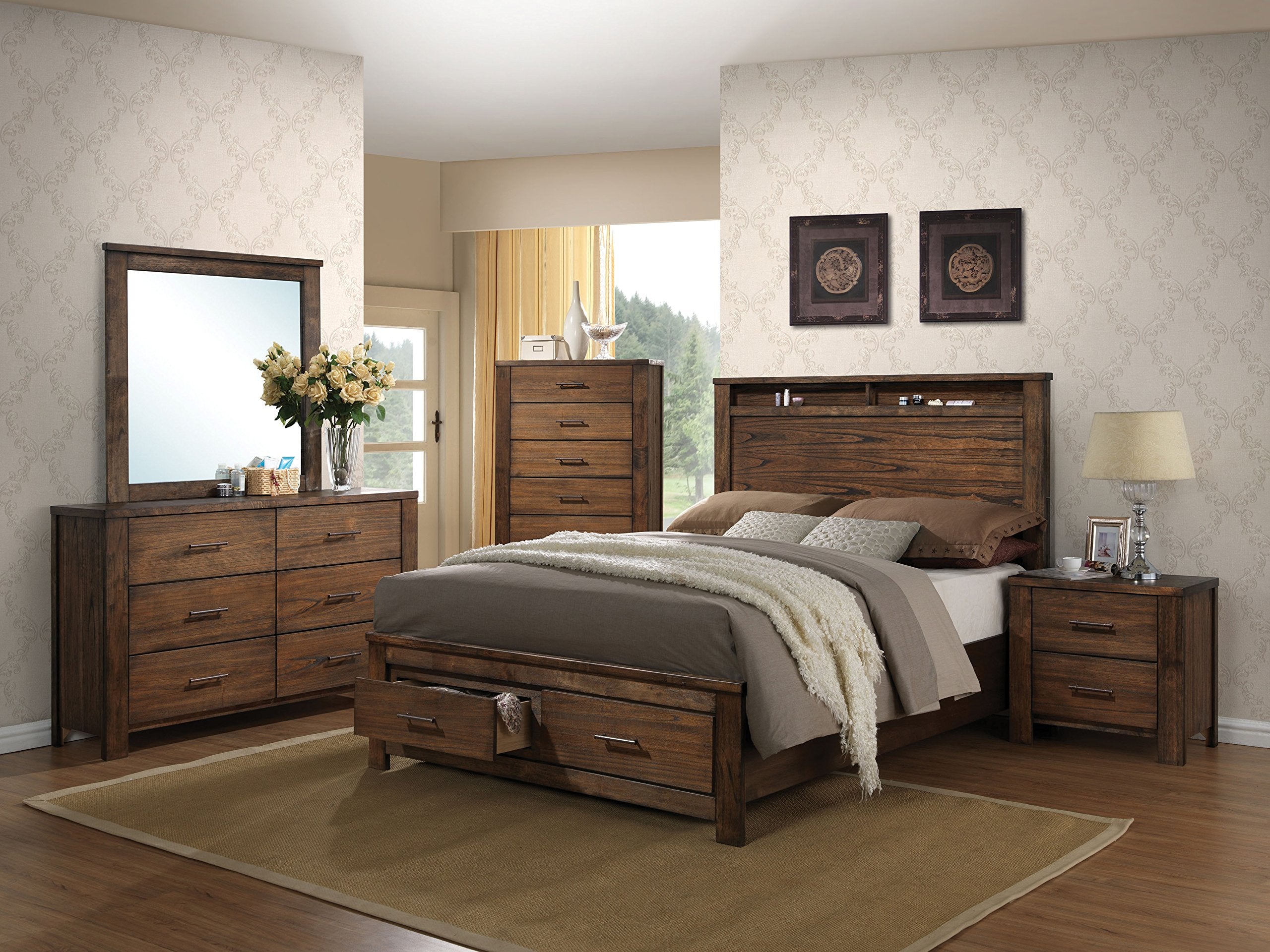 Acme Furniture Merrilee 6 Drawer Dresser In Oak