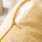 Home Brilliant 2 Pack Linen Burlap Accent Pillow Covers Fall Throw Pillow Covers For Couch Sofa Bed Couch, 16X16 Inch, Yellow