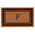 Calloway Mills 152961830F Black Border 18' X 30' Monogram Doormat, (Letter F)