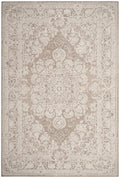 SAFAVIEH Reflection Collection Area Rug - 5'1'' x 7'6'', Beige & Cream, Vintage Distressed Design, Non-Shedding & Easy Care, Ide