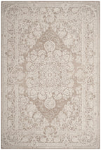 SAFAVIEH Reflection Collection Area Rug - 5'1'' x 7'6'', Beige & Cream, Vintage Distressed Design, Non-Shedding & Easy Care, Ide