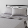 Amazon Basics Lightweight Super Soft Easy Care Microfiber Bed Sheet Set with 14-Inch Deep Pockets - King, Gray Arrows