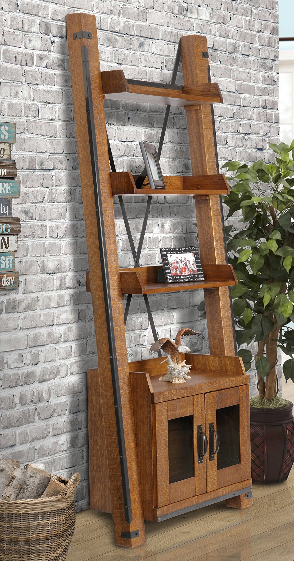 Os Home And Office Leaning Doored Bookcase