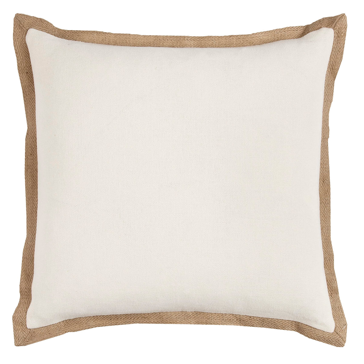 Rizzy Home | T10513 | 22&quot;x22&quot; Neutral/Brown/ Decorative Pillow | Down Fill