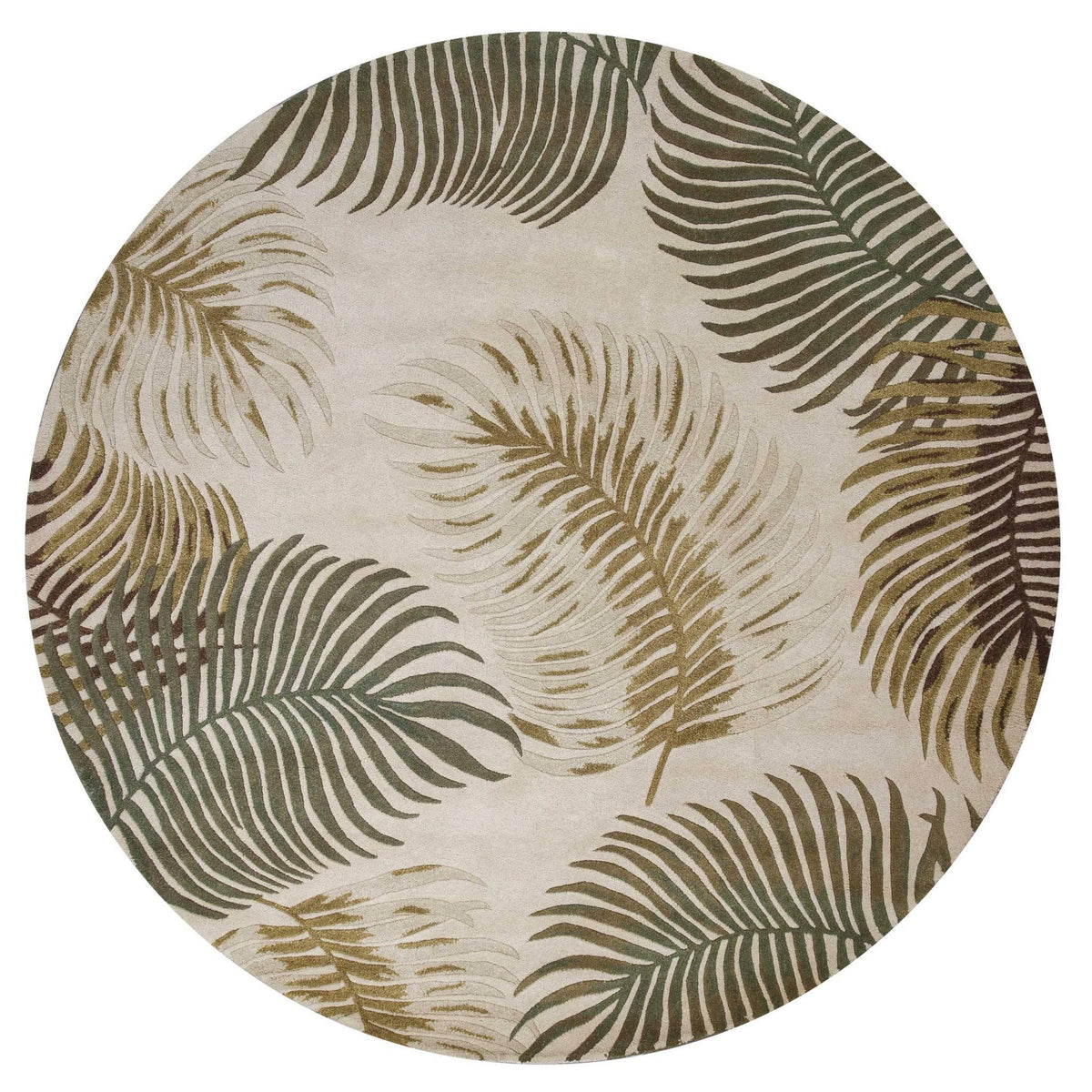 HomeRoots Decor 7'6-inch Round Wool Natural Area Rug