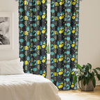 Ambesonne Window Curtains Pack Of 2, Science Themed Biology Chemistry And Physics Protons Neutrons, Lightweight Set With Rod Poc