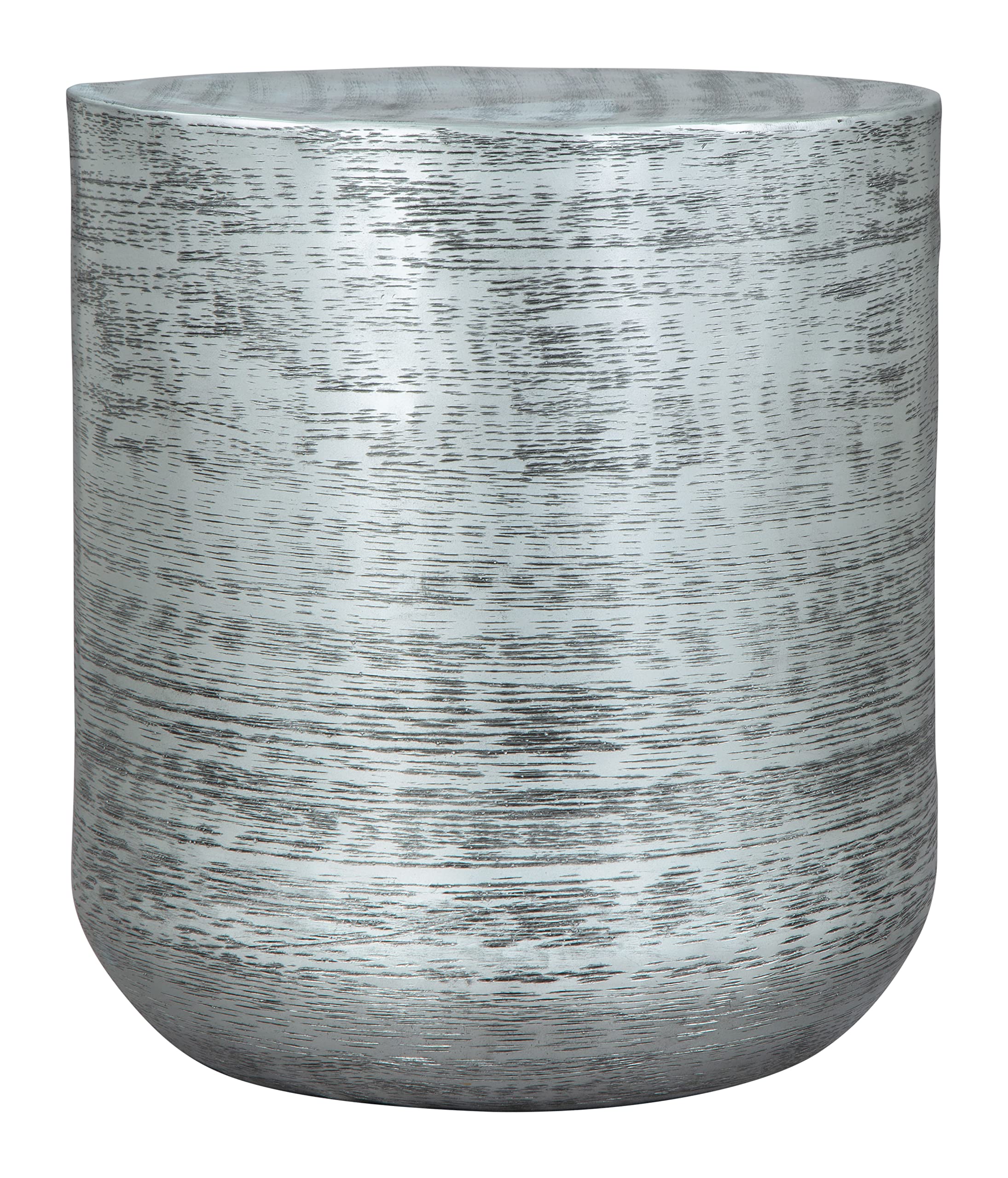 Zuo Sara Side Table Antique Silver