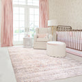 BILEEHOME Pink Boho Rugs for Bedroom Aesthetic Under Bed,Washable Cute Floral Large Neutral Area Rugs 8x10 for Living Room,8 x 1