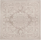 Safavieh Reflection Collection 6'7'' Square Beige/Cream Rft664A Vintage Distressed Area Rug
