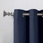 Sun Zero - 53391 Becca Energy Efficient Grommet Curtain Panel, 40'' X 63'', Navy
