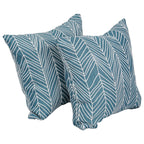 Blazing Needles Square Polyester Jacquard Throw Pillows, 17", Demeter Caspia 2 Count