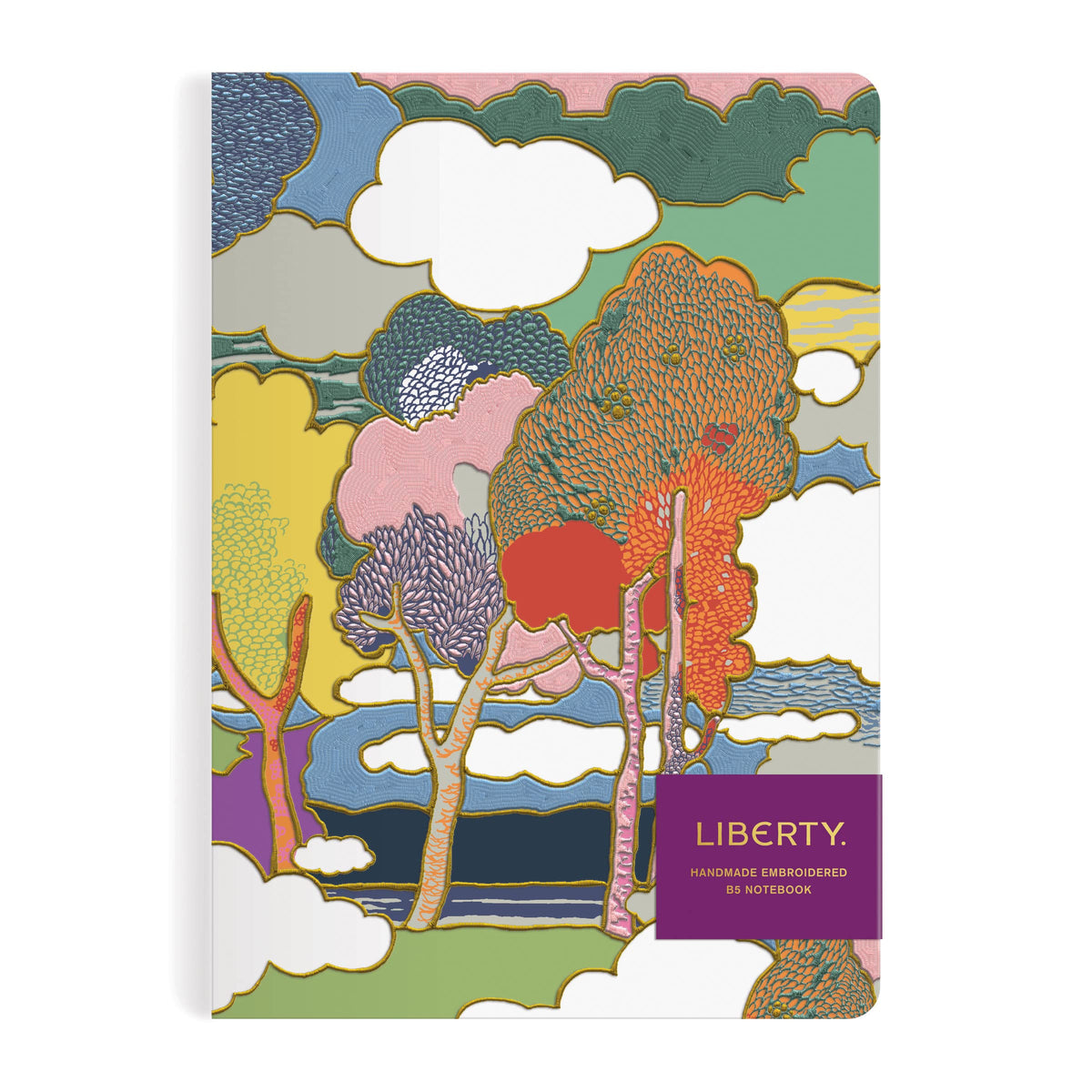 Galison Liberty Ianthe Lichen - Multifunctional Handmade And Embroidered B5 Journal With Eclectic And Iconic Liberty Patterned A