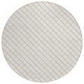Dalyn Rugs York Yo1 Ivory 6' X 6' Indoor Outdoor Round Rug, Easy Clean, Machine Washable, Non Shedding, Bedroom, Living Room, Dining Room, Kitchen, Patio Rug