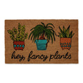 Dii Floral Design Collection Natural Coir Doormat, 17X29, Fancy Plants
