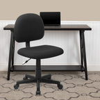 Flash Furniture Wayne Mid-Back Black Fabric Swivel Task Office Chair