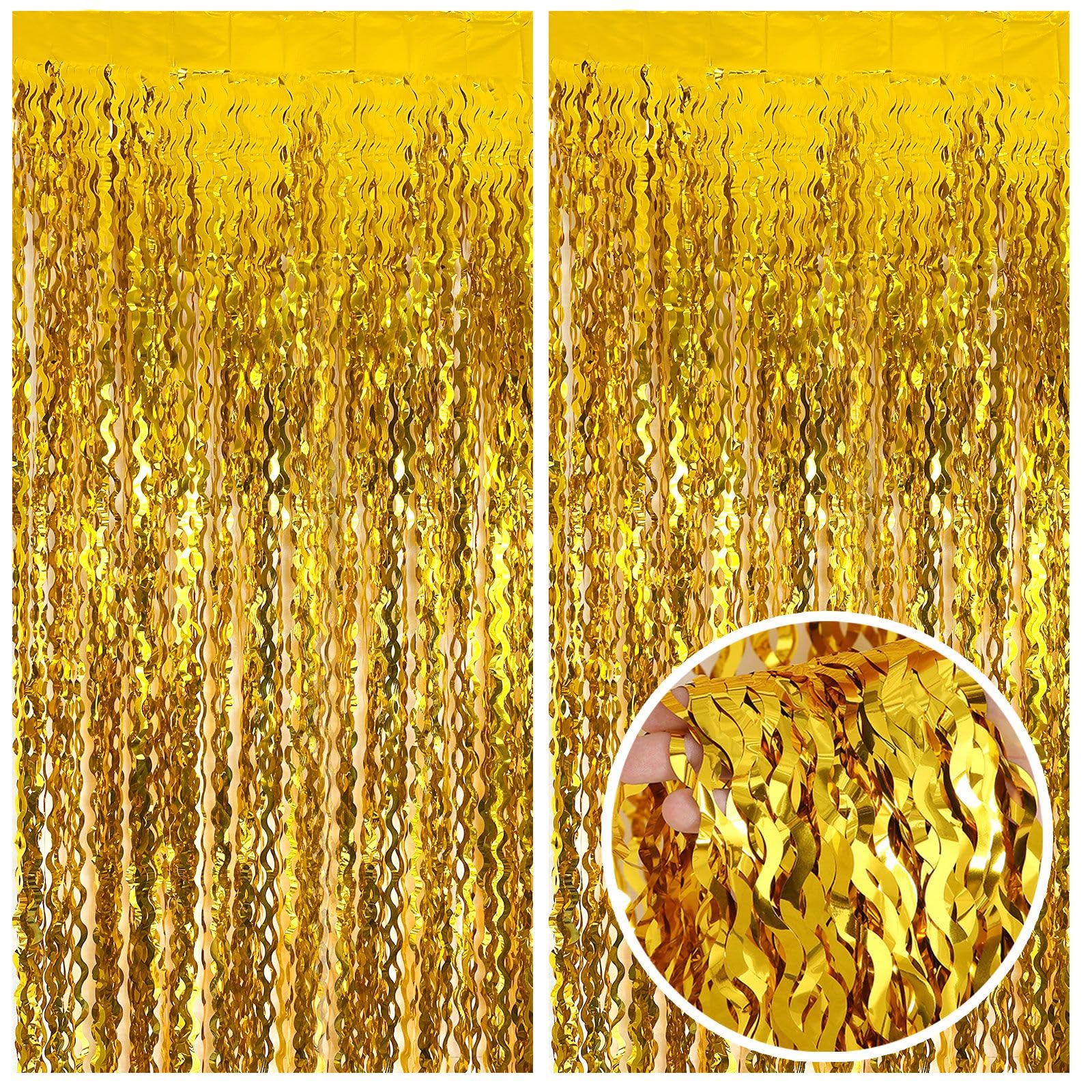 Gold Backdrop Curtains, Gold Birthday Decorations, Gold Wall Decor, Baby Shower Decorations, Bachelorette Party Decorations, Ann