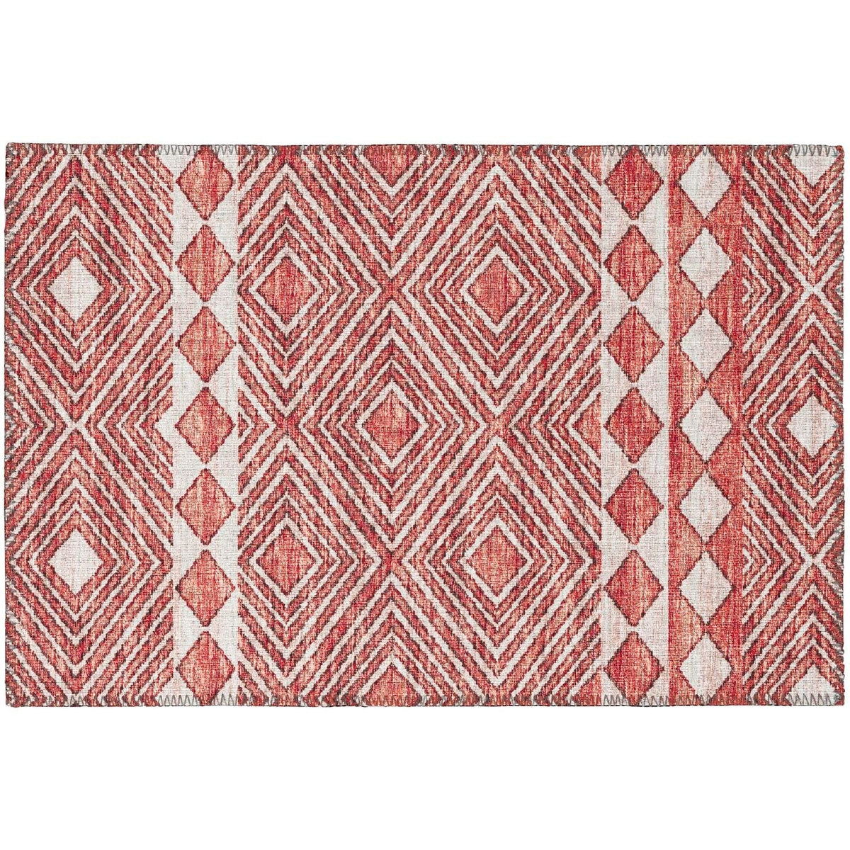 Sedona Sn1 Red Transitional Rug Rectangle 3' X 5'