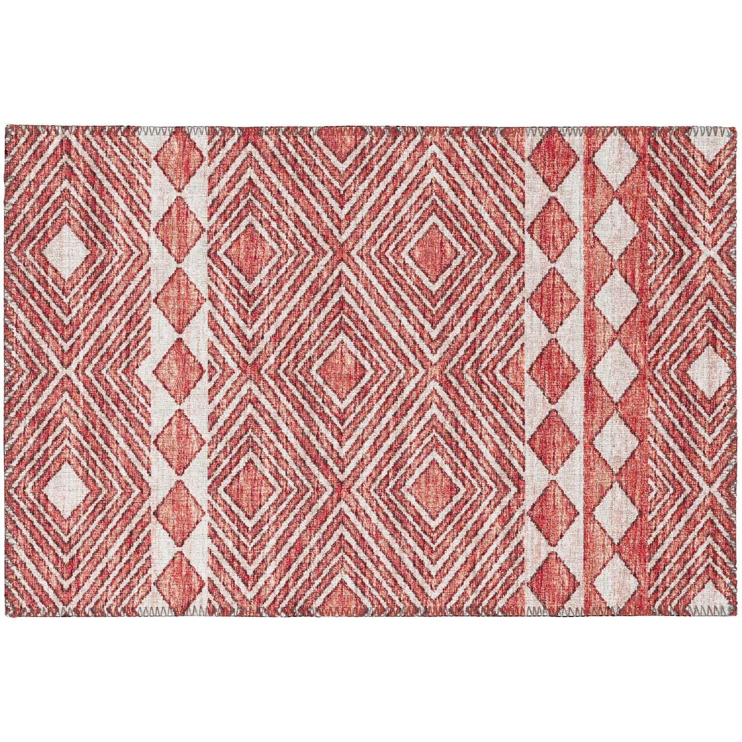 Sedona Sn1 Red Transitional Rug Rectangle 5' X 7 ' 6"