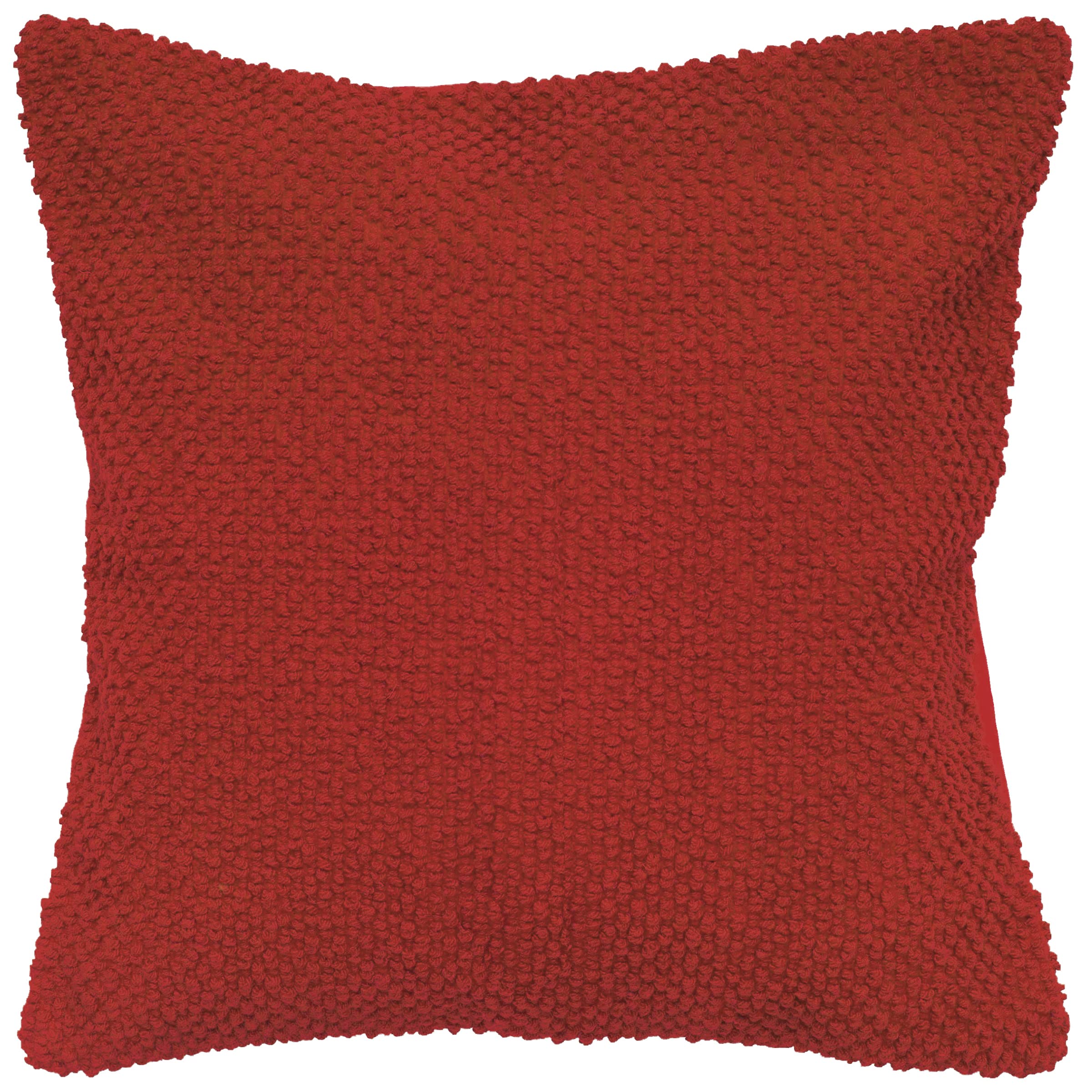 Rizzy Home | T05285 | Poly Fill Decorative Pillow | 20"x20" Red/Orange/Red Solid