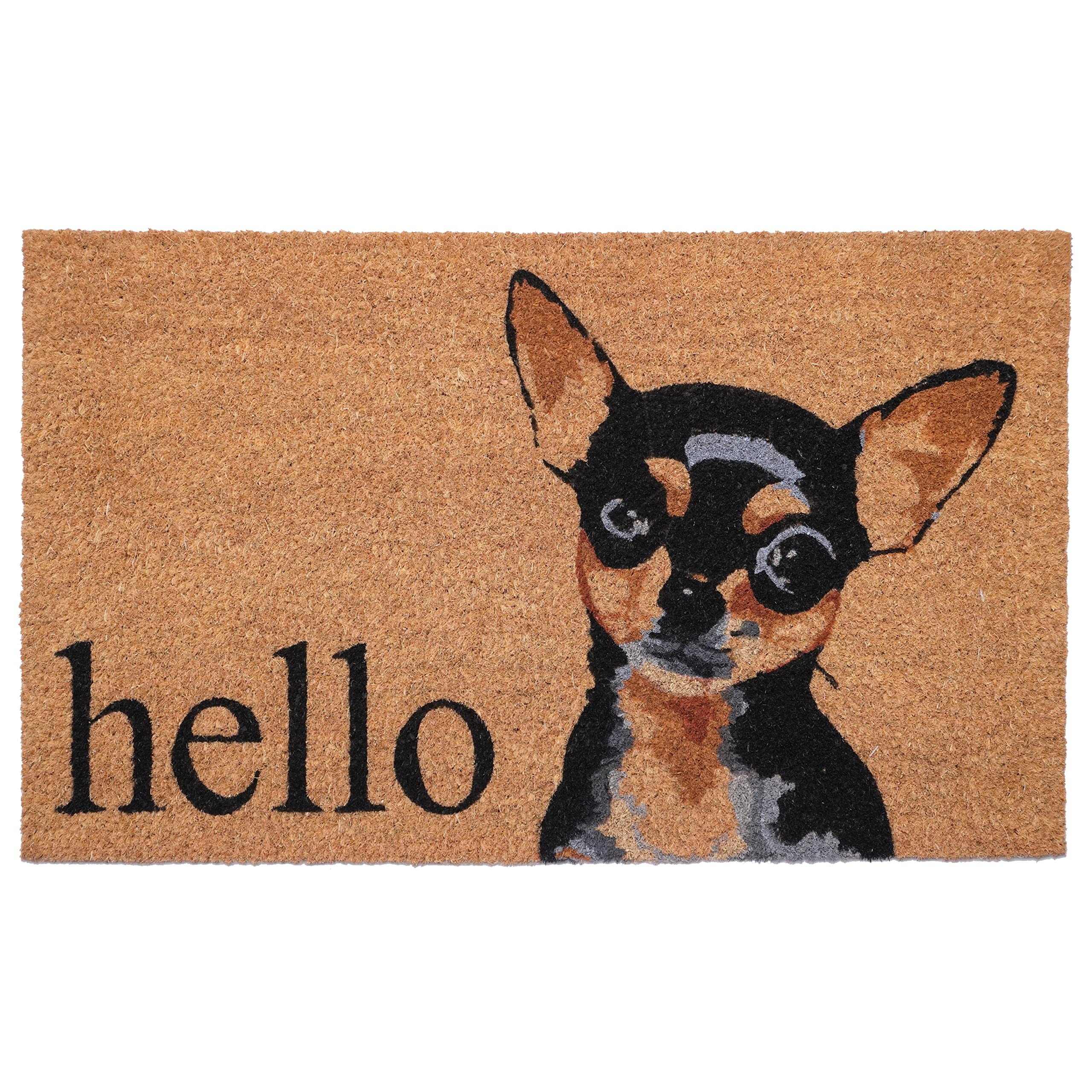 Calloway Mills 109452436 Black Tan Chihuahua Doormat (24' X 36')