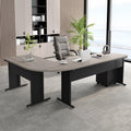 Tribesigns 83 Inch L-Shaped Desk with Drawers, Large Executive Office Desk with 3-Drawer File Cabinet, Industrial Corner Compute