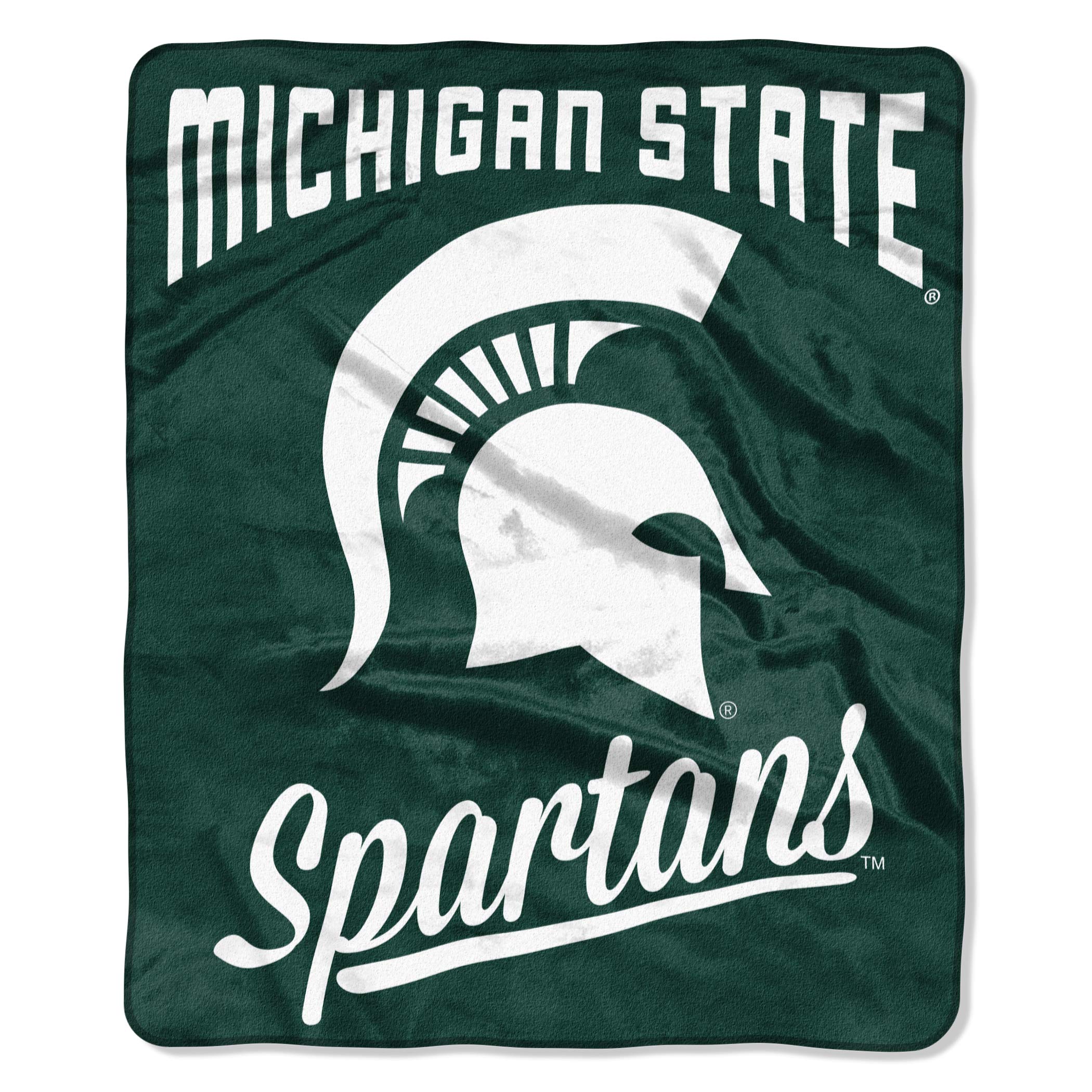 Northwest Ncaa Michigan State Spartans Unisex Alumniraschel Blanket, Team Colors, 50X60 Inches (Model: 1Col070500031Ret)