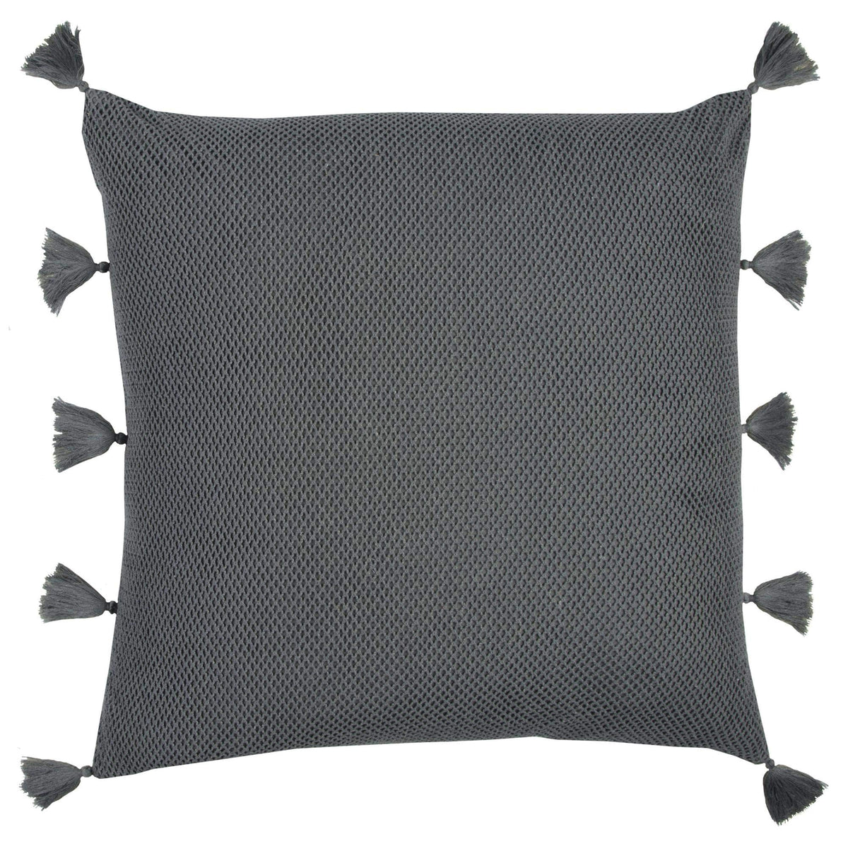 Rizzy Home | T12352 | Down Fill Decorative Pillow | 22&quot;x22&quot; Gray/Black/Neutral