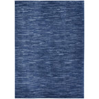 Nourison Essentials Indoor/Outdoor Navy Blue 5' X 7' Area Rug, Easy Cleaning, Non Shedding, Bed Room, Living Room, Dining Room,