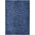 Nourison Essentials Indoor/Outdoor Navy Blue 6' X 9' Area Rug, Easy Cleaning, Non Shedding, Bed Room, Living Room, Dining Room,