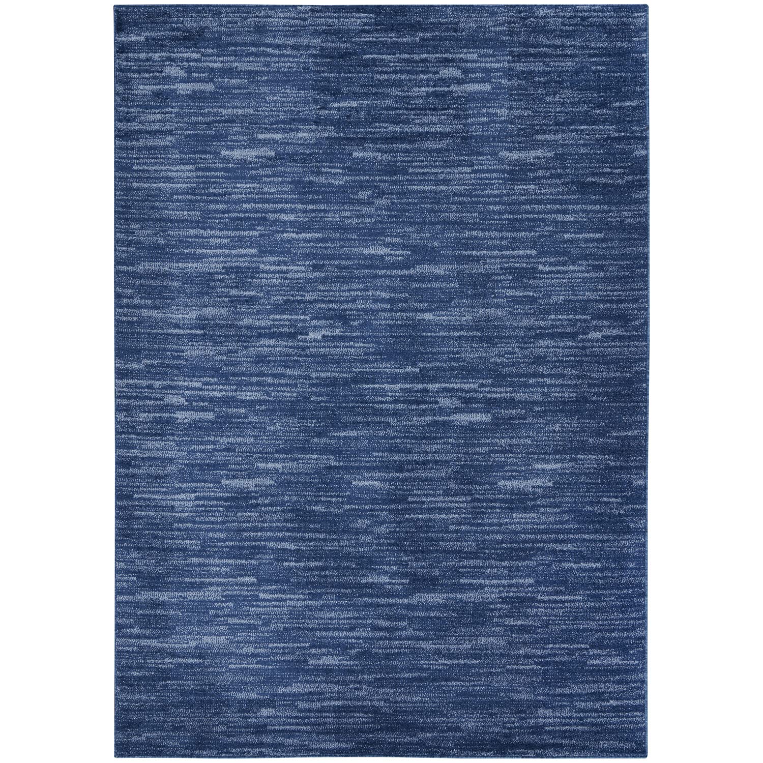 Nourison Essentials Indoor/Outdoor Navy Blue 4' X 6' Area Rug, Easy -Cleaning, Non Shedding, Bed Room, Living Room, Dining Room, Backyard, Deck, Patio (4X6)
