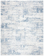 Safavieh Amelia Collection X-Large Area Rug - 11' X 15', Ivory & Blue, Modern Abstract Design, Non-Shedding & Easy Care, Ideal F