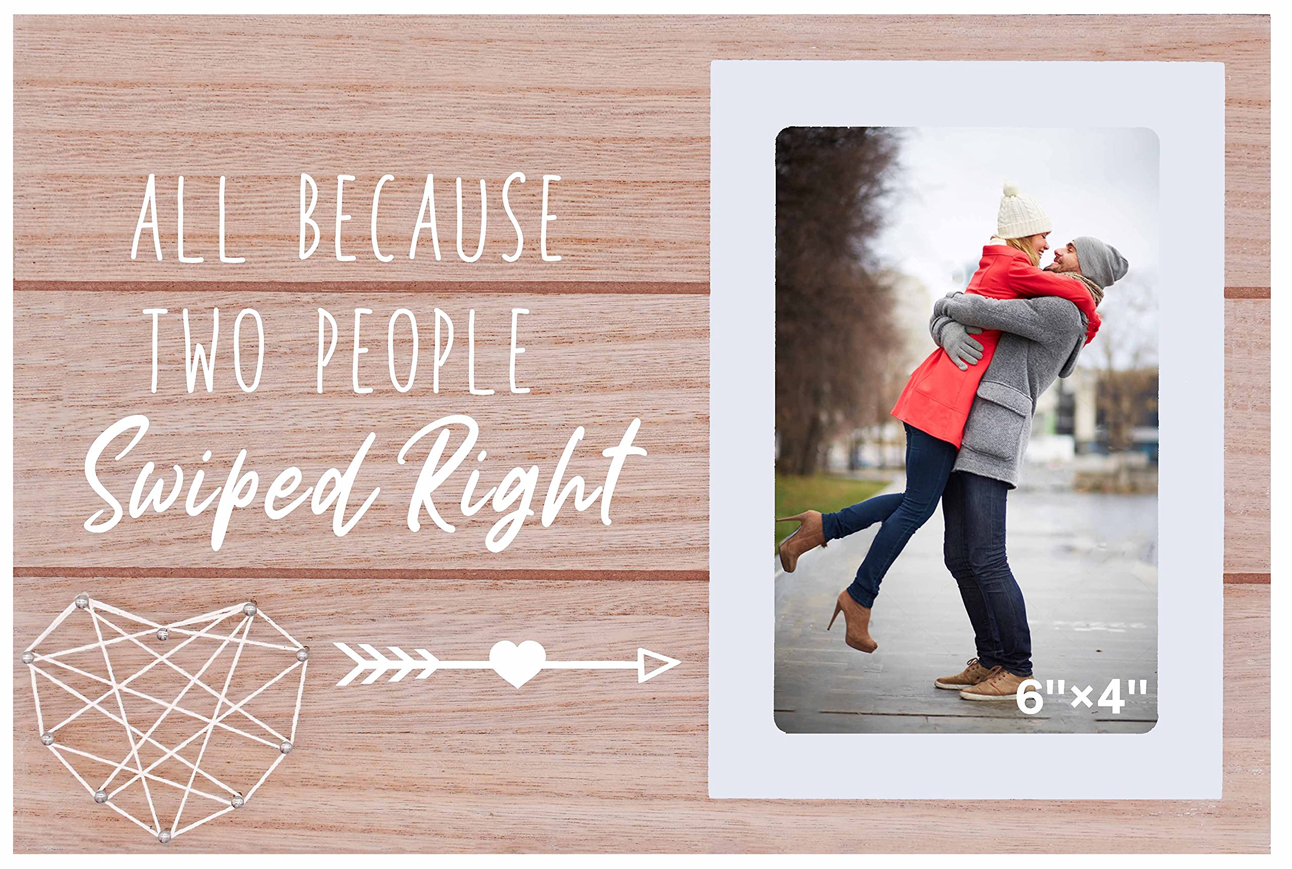 Funny Valentines Day Gift,Boyfriend Gift,Girlfriend Gift,Fiance Gift,Husband Wife Couples Gift-All Because Two People Swiped Ri