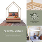 American Furniture Classics Model Full SR Full Size House Bed with Raised Base