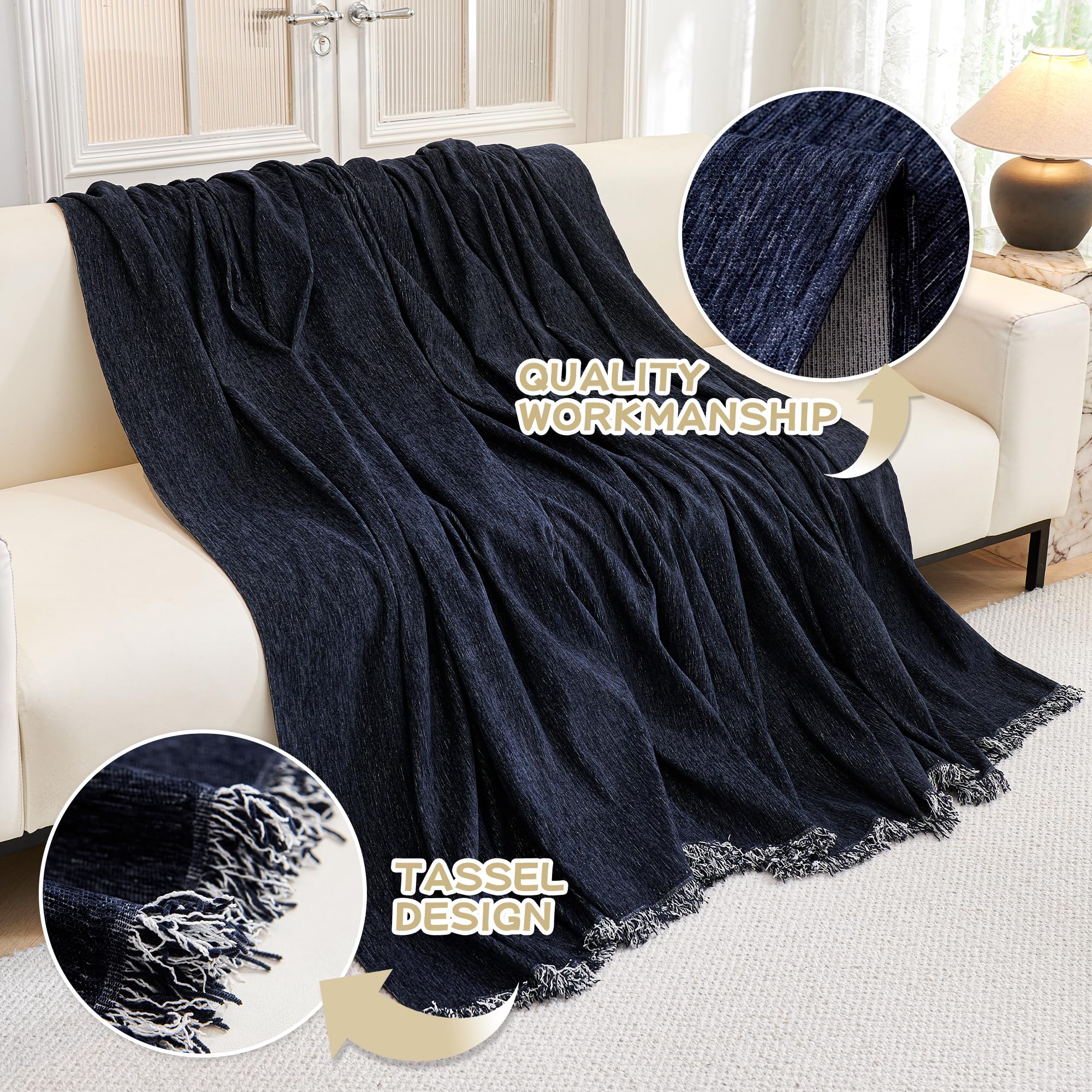 Mysky Home Couch Cover For Dogs Washable Couch Covers For 3 Cushion Couch Sofa Super Soft Sofa Slipcover Non Slip Sofa Cover, Ch