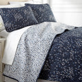Southshore Fine Living, Inc. Oversized Queen Quilt Set, 3-Piece, Full/Queen Size Quilt With 2 Shams, Botanical Leaves Print Quil