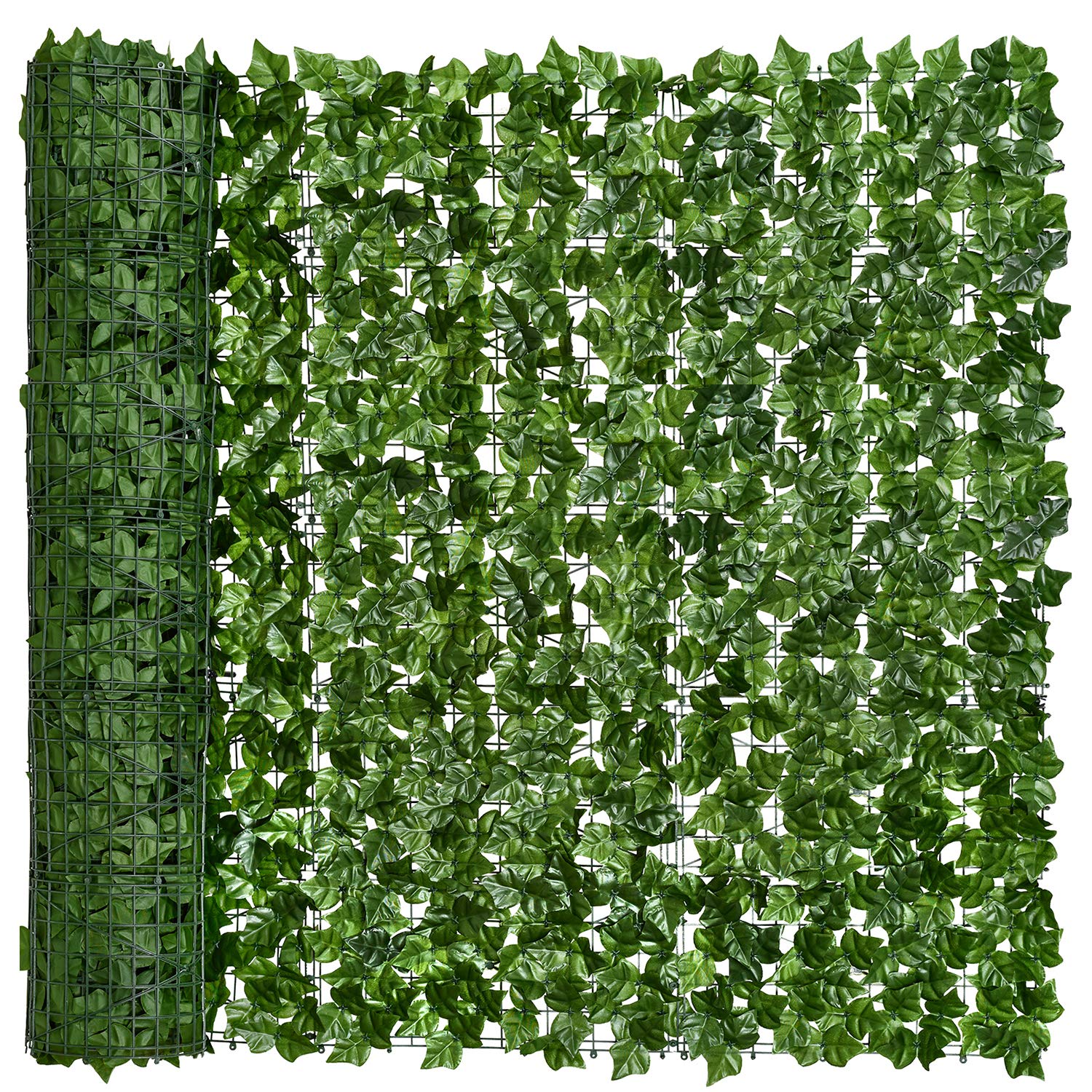 Dearhouse Artificial Ivy Privacy Fence, 118X69In Artificial Hedges Fence And Faux Ivy Vine Leaf Decoration For Outdoor Garden De