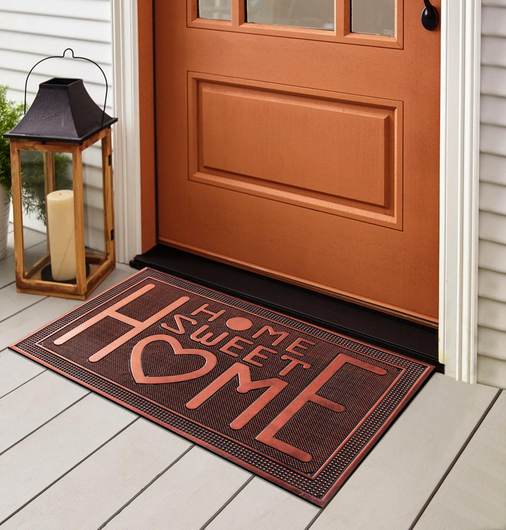 A1 Home Collections A1Hc Rubber Pin Welcome Door Mats 24'X39' For Outdoor Entrance,Fun Designed Floor Mat, Welcome Mats For Fr