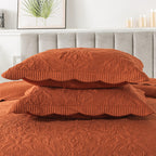 Honeilife Oversized King Bedspreads - California King Quilt 128X120, 4-Piece Cal King Quilt Sets,Rustic Bedding Sets King Size,E